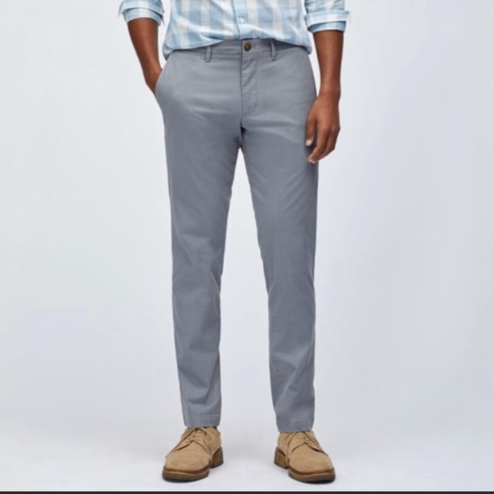 Five Four Men’s Lake Straight Leg Chino Pants Grey Size 36